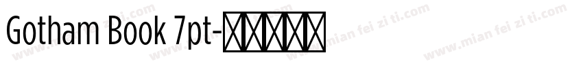 Gotham Book 7pt字体转换